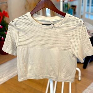 Varley tan workout top